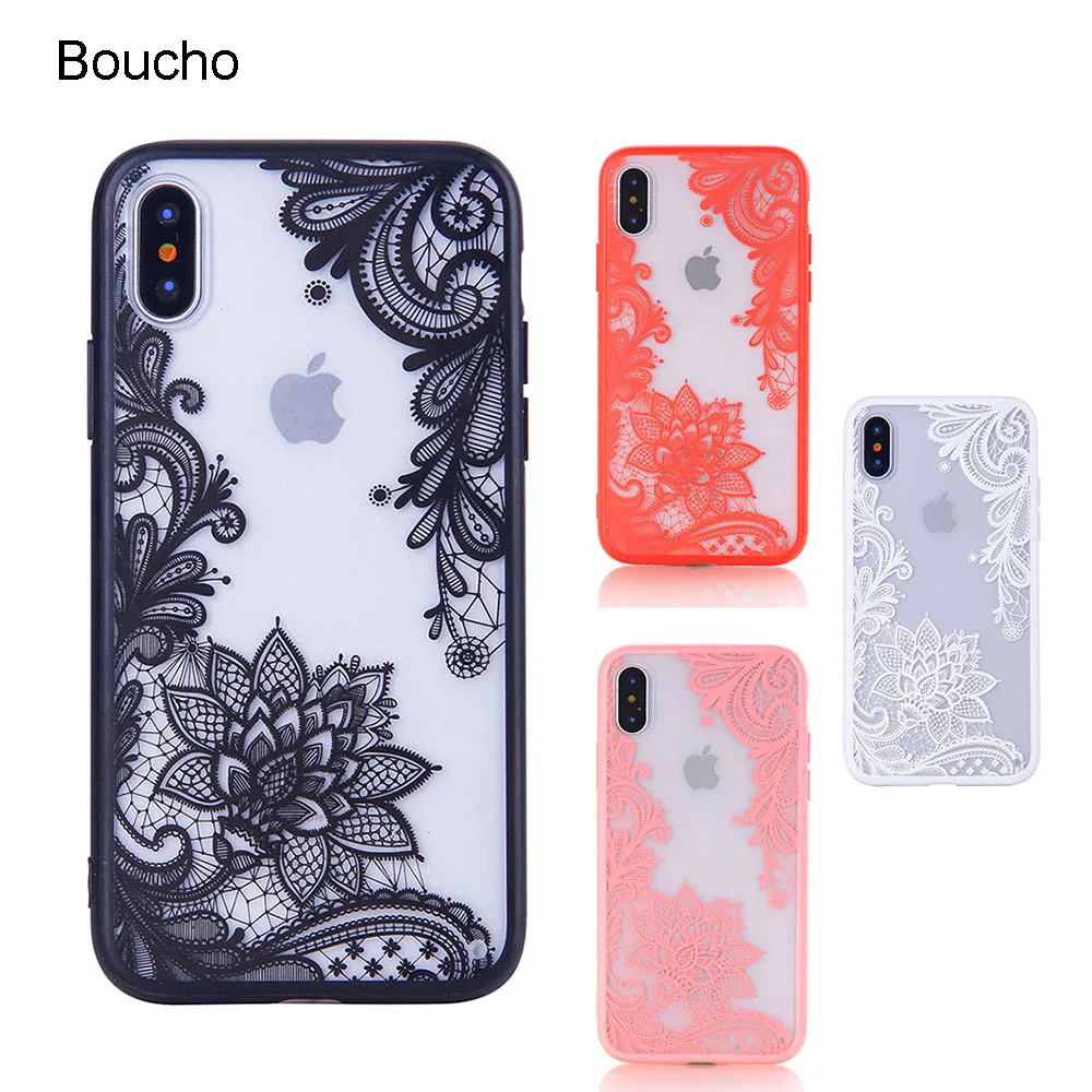 Чехол Boucho для iphone SE 5S 5 6 6S 7 8 Plus с цветочным рисунком Пейсли Мандала хна чехлы X