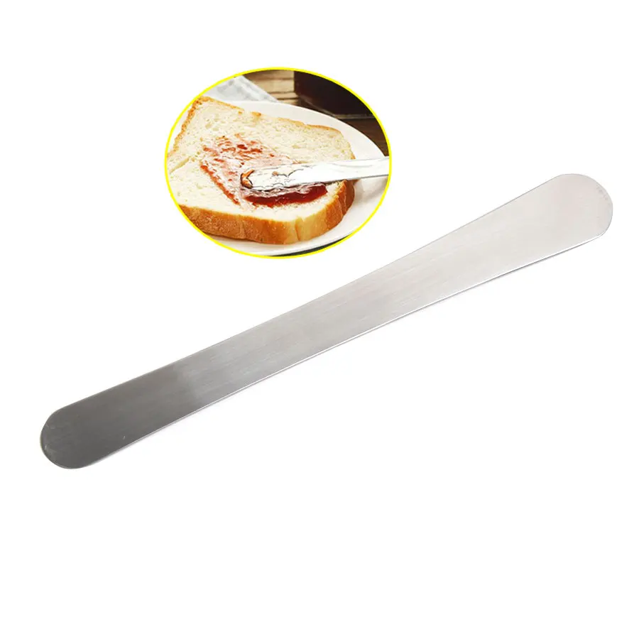 20.6cm Stainless Steel Integrated Round Butter Cake Cream Spatula Knife
