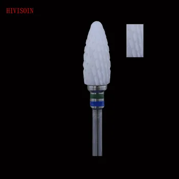 

2Pcs/Lot Bullet Shape- Left Hand - White Zirconia Ceramic Dental Lab Burs - ISO 272 (C) 5401.060