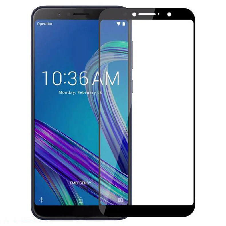 

2PCS Full Glue Tempered Glass For ASUS ZenFone Max Pro M1 ZB602KL Full Cover 9H Protective film Screen Protector For Asus X00TD