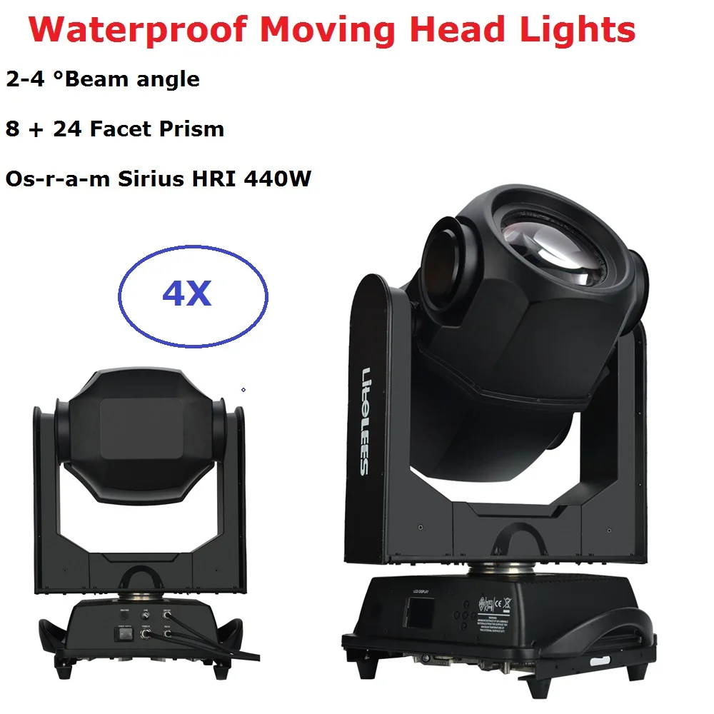 

Waterproof Moving Head Lights 440W 20R Beam Spot Stage Lights DMX 512 Disco Lights IP65 Professional Lighting Shows Equipments