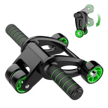 Foldable No Noise Abdominal Wheel Men Women With Four-Wheel Double Row Bearing Ab Rollers Gym Home Fitness Equipment Exercise 