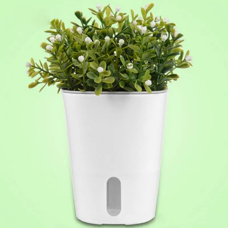 

4 Sizes for Choice Indoor Outdoor Garden Plant Flower Pot Balcony Plastic Planter Patio Home Decor Flower Pot 6 Colors