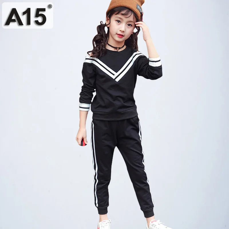 

Children Girls Clothes Set Sport Suit Toddler Girl Clothing Tracksuit Kids Girl 2019 Spring Girls Boutique Outfits Age 4-12 Year