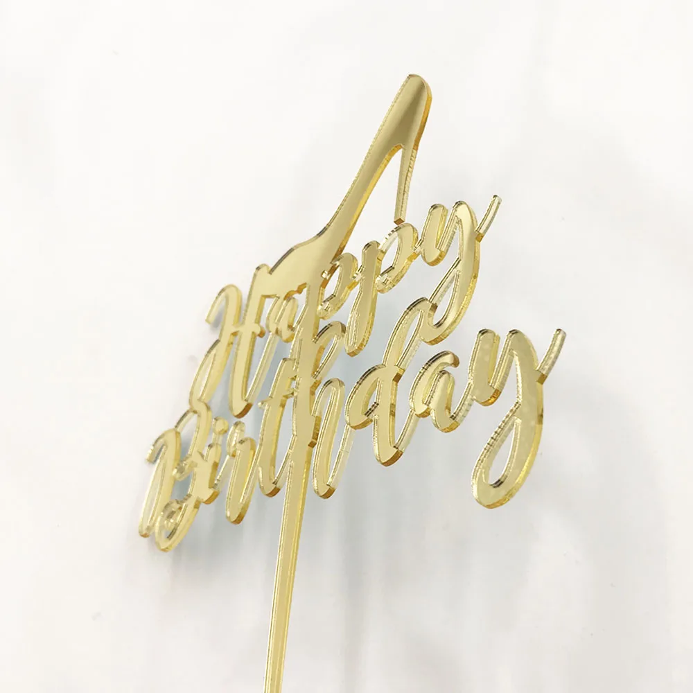 Personalise Birthday Cake topper ANY AGE NAME Color, Shoe Cake Topper, Glamour Cake Topper, Birthday Party Decor, High Heel Shoe2