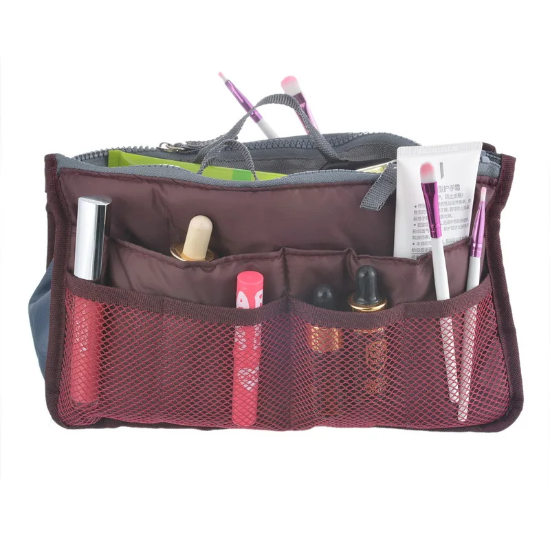 Dozzlor, портативная водонепроницаемая сумка для хранения, органайзер, сумочка, складная, двойная молния, для путешествий, держатель для хранения косметики, чемодан, сумка