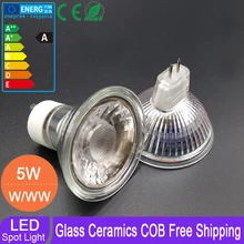 Lâmpada de 5 watts equivalente ao halogênio 50 w branco morno/branco casa luzes gu10 espiga 12 v 220 v do bulbo do diodo emissor de luz 12 v v