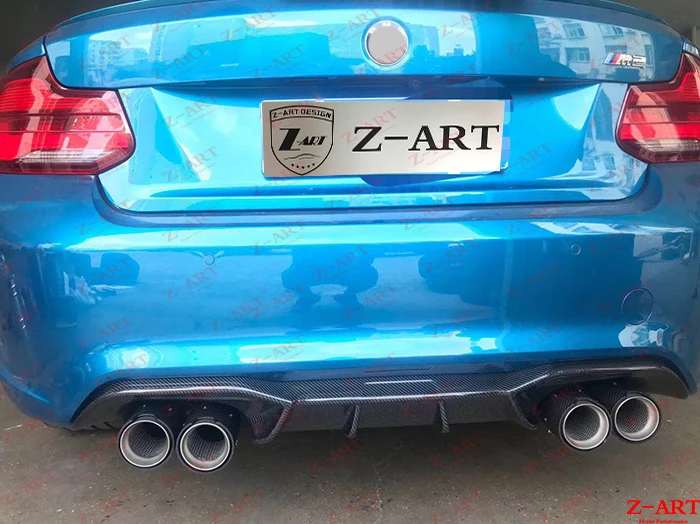 Z-ART для BMW F87 M2 задний диффузор из углеродного волокна для BMW M2 задний диффузор из углеродного волокна для BMW F87 задний низкий спойлер из углеродного волокна