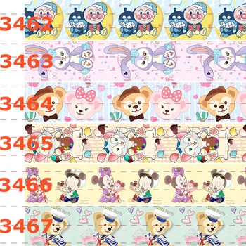 

new cute animal pink monkey rabbit cartoon ribbon grosgrain ribbon