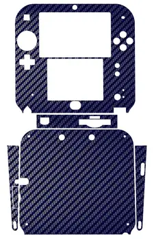 

Blue Carbon Fiber Vinyl Skin Sticker Protector for Nintendo 2DS skins Stickers