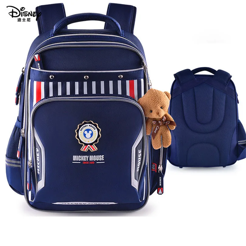 Классический трендовый рюкзак Disney с Микки школьный ранец для мальчиков детская