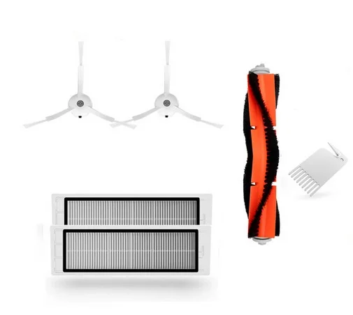 

XIAOMI MI Robot Vacuum Original Part Kits 2pc Side Brush & 2pc HEPA Filter & 1pc Main Brush & 1pc Cleaning Tool