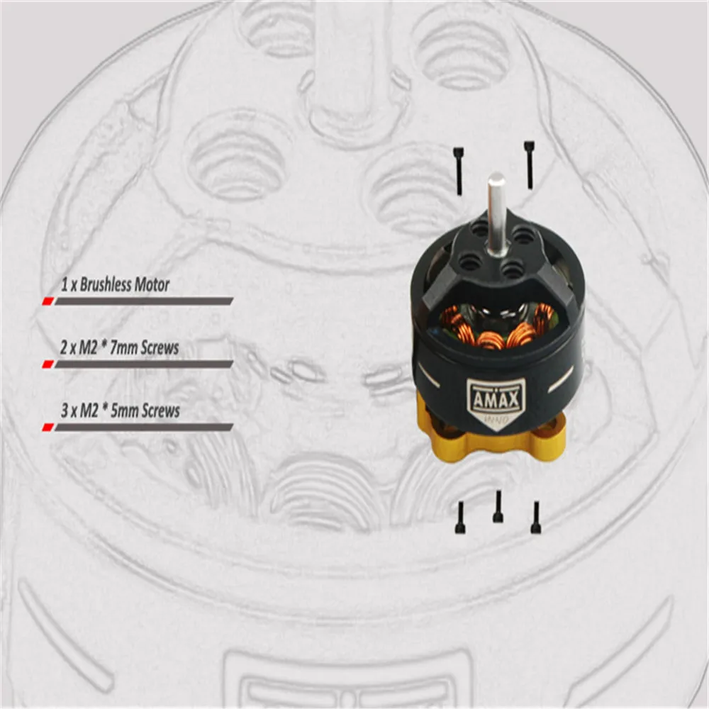 1/2/4 шт. AMAXinno 1103 7500KV 1-2S бесщеточный двигатель для модели RC Мультикоптер запчасть пропеллер аксессуары «сделай сам»