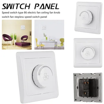 

Led Dimmer 220V Light Switch Adjustment Light Control Ceiling Fan Speed Control Switch Wall Button Switch