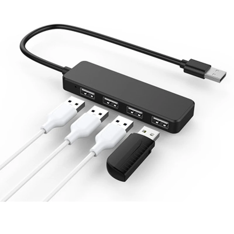 

4 Port Micro USB Hub 2.0 USB Splitter High Speed 480Mbps USB 2.0 Hub Suitable for tablet laptops