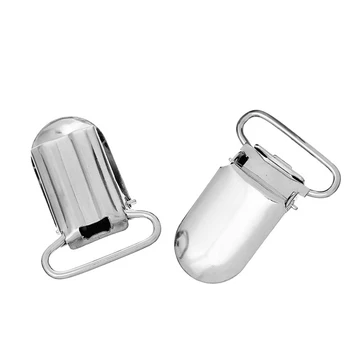 

2017 Preety Baby Metal Holder Insert Pacifier Tone Suspender Clips Mitten Silver 33*23 30Pcs APR10_30