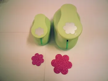 

free shipping 2pcs (3 inch+2 inch) flower design of craft punch eva Punch Scrapbook punch Paper Punches for DIY crafts