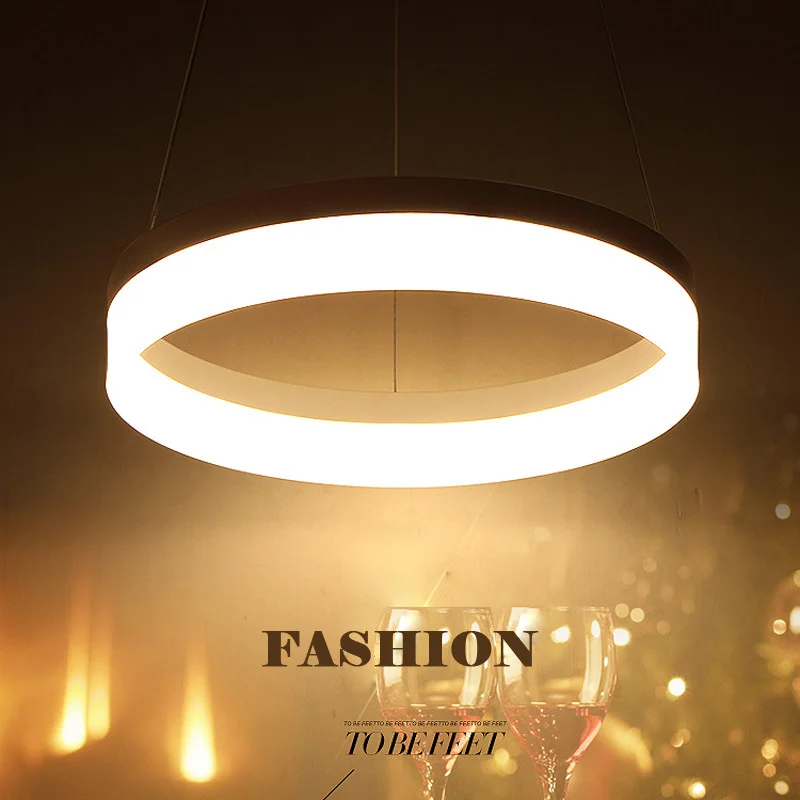 

Novelty Circle LED pendant lamp Round home lighting Acrylic pendant lights for dining room bar counter living room