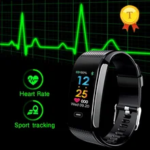 Лучшие продажи цветной экран Смарт-браслет кровяное давление пульсометр наручные часы фитнес-трекер Шагомер Android IOS Wrisband