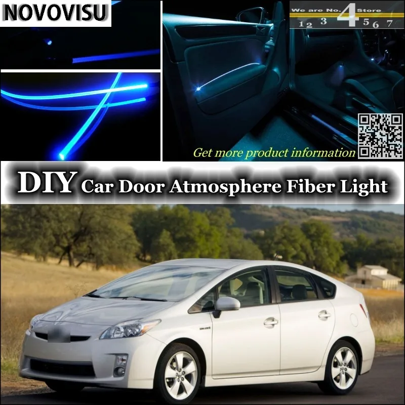 Novovisu для TOYOTA Prius XW20 XW30 подкладке окружающий свет атмосферу волоконные оптические