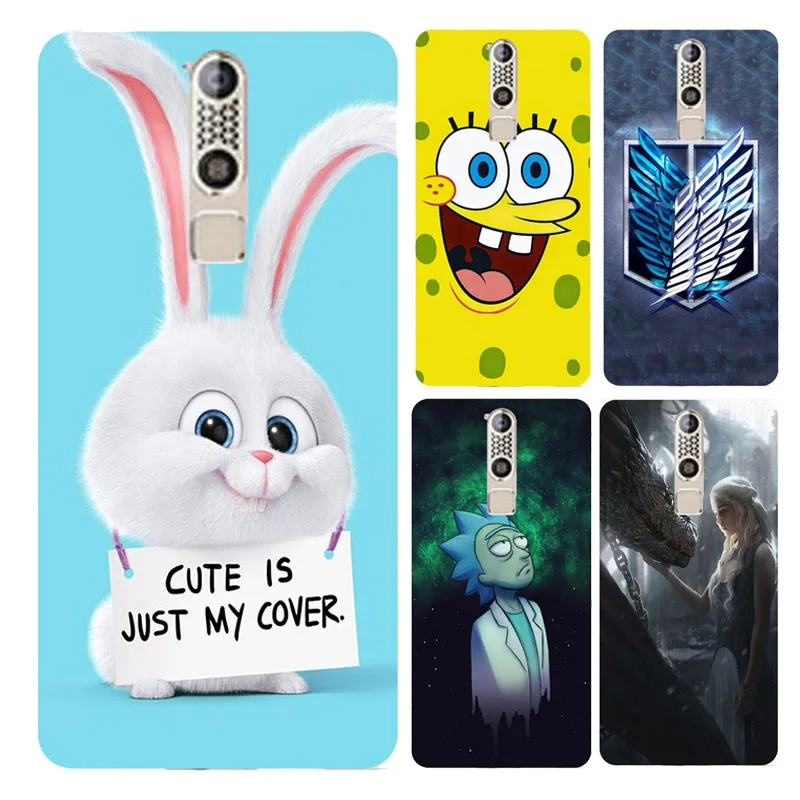 

Painted Case For ZTE Axon 7 Axon 7Mini Axon Mini Axon Max Case Silicone Soft TPU Cases Cover Wildflowers Animal Bags