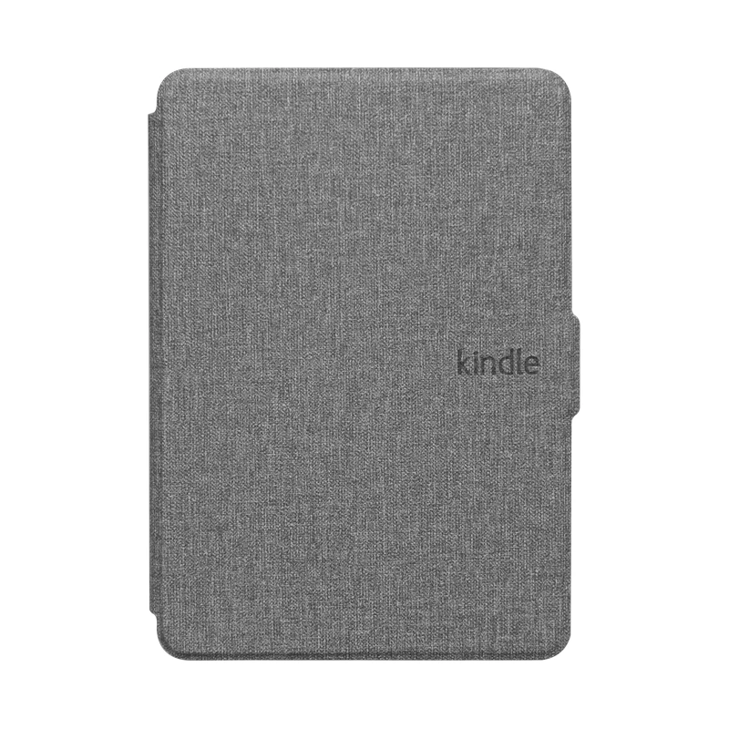 Чехол Kindle с текстурой ткани из искусственной кожи, умный чехол, жесткая задняя крышка для нового Kindle 10th
