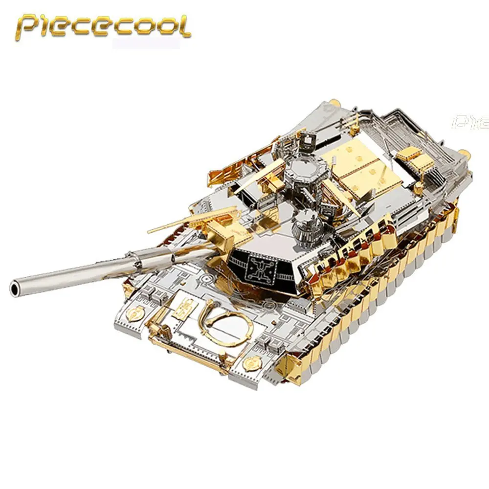 Piececool M1A2 SEP Tank 3D Laser Cut Metal Puzzle DIY 3D Assembly Jigsaws Model Military 3D