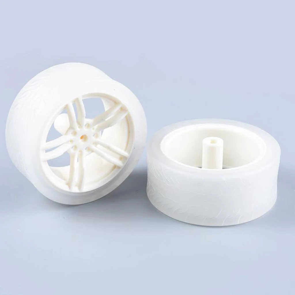 DIY Rubber Plastic Motor Wheel Tyre Tire For Smart Robot Car wheels