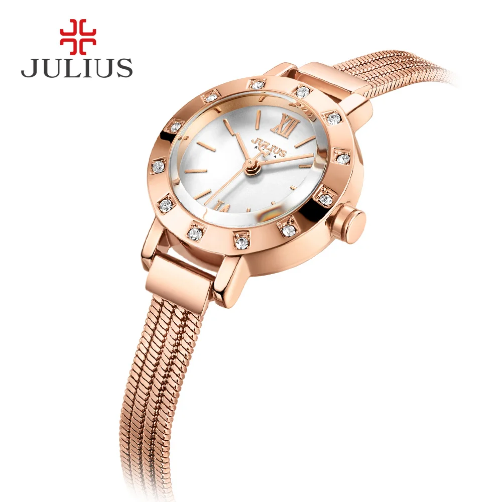 Браслет из латуни Julius Miyota 2035 водонепроницаемый 30 м японский стиль ремешок для