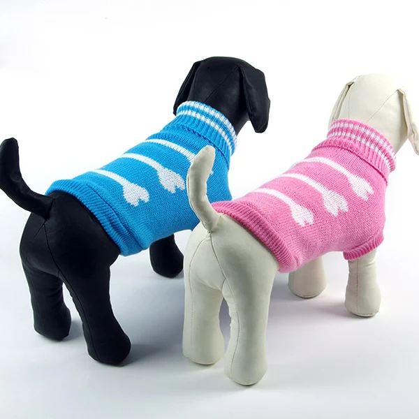 Горячие продажи собака кошка свитеры для домашних животных трикотаж Уютные теплые кости верхняя одежда большой