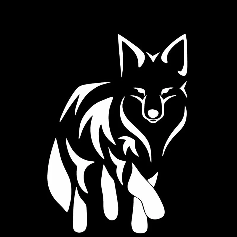 YJZT 11 8 см * 16 7 Cunning Fox автомобильные мультипликационные наклейки декоративные