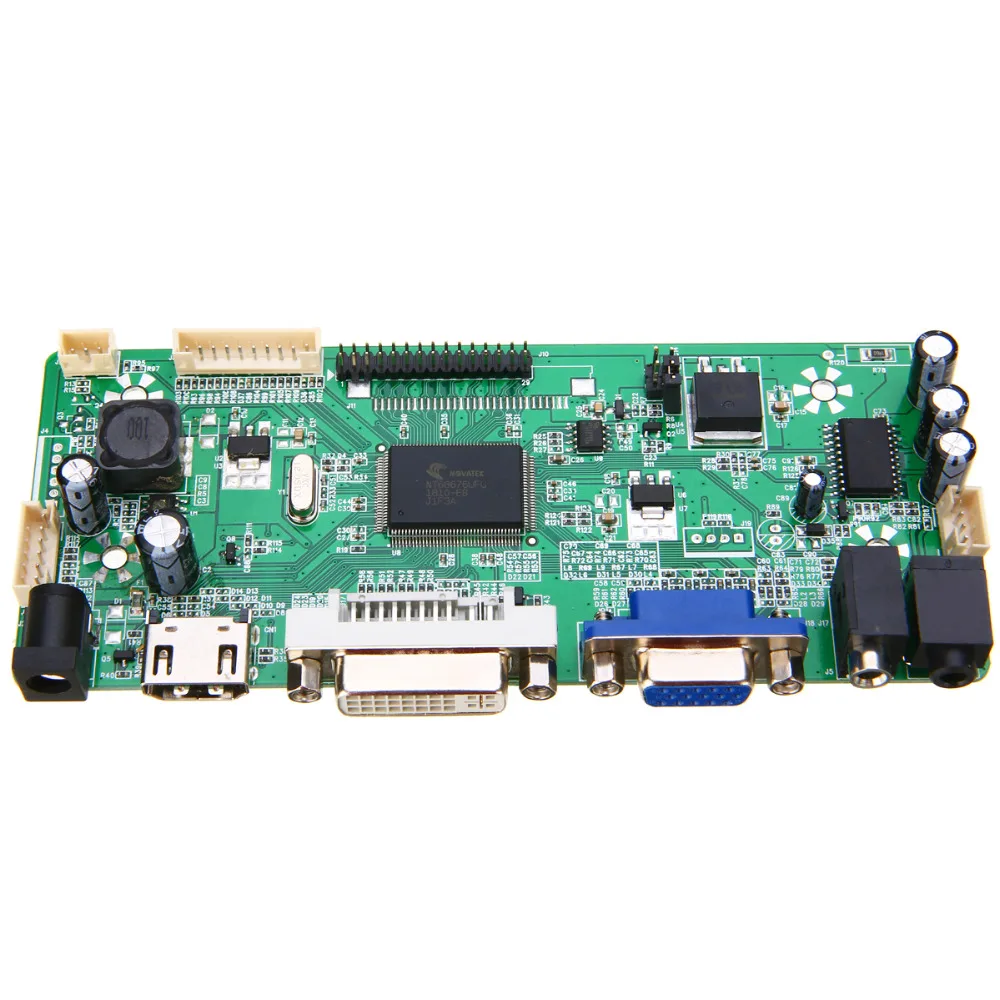 

Newest 1Set LCD Controller Board Kit M.NT68676.2A (HDMI+DVI+VGA+Audio) LCD/LED Screen Controller Board DIY Kit