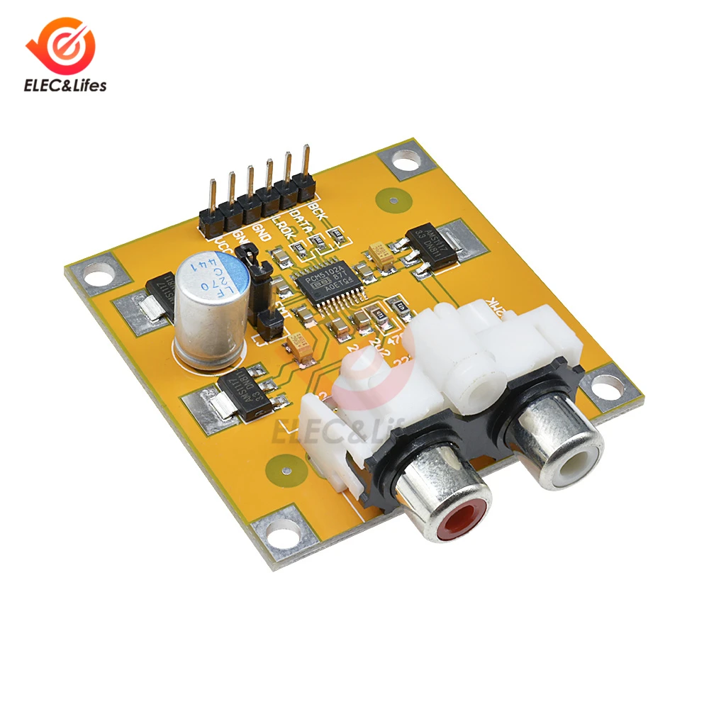 ЦАП декодер PCM5102 I2S плеер собранная плата 32 бит 384K за пределами ES9023 PCM1794 DC 5в 10в для