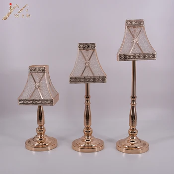 

Elegant Lamp-shaped Holders European and American Style DIY Flower Rack Rose Golden Wedding Party Home table decoration