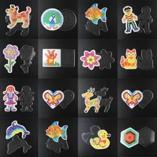 5 мм 3D головоломка игрушки для детей Pegboards шаблоны шаблонов для Хама бусины игрушки Perler бусины развивающие игрушки ручной работы искусство