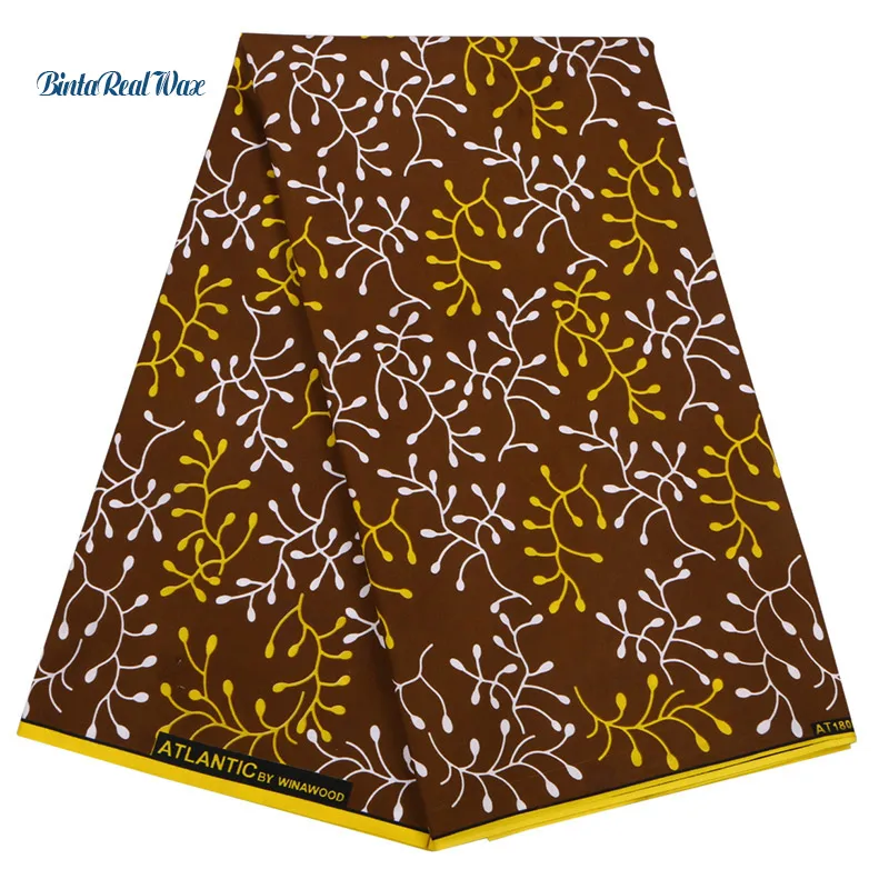 

100% Polyester Wax Prints Fabric ankara african wax print fabric Wax High Quality 6 yards African Fabric for Party Dress FP6112