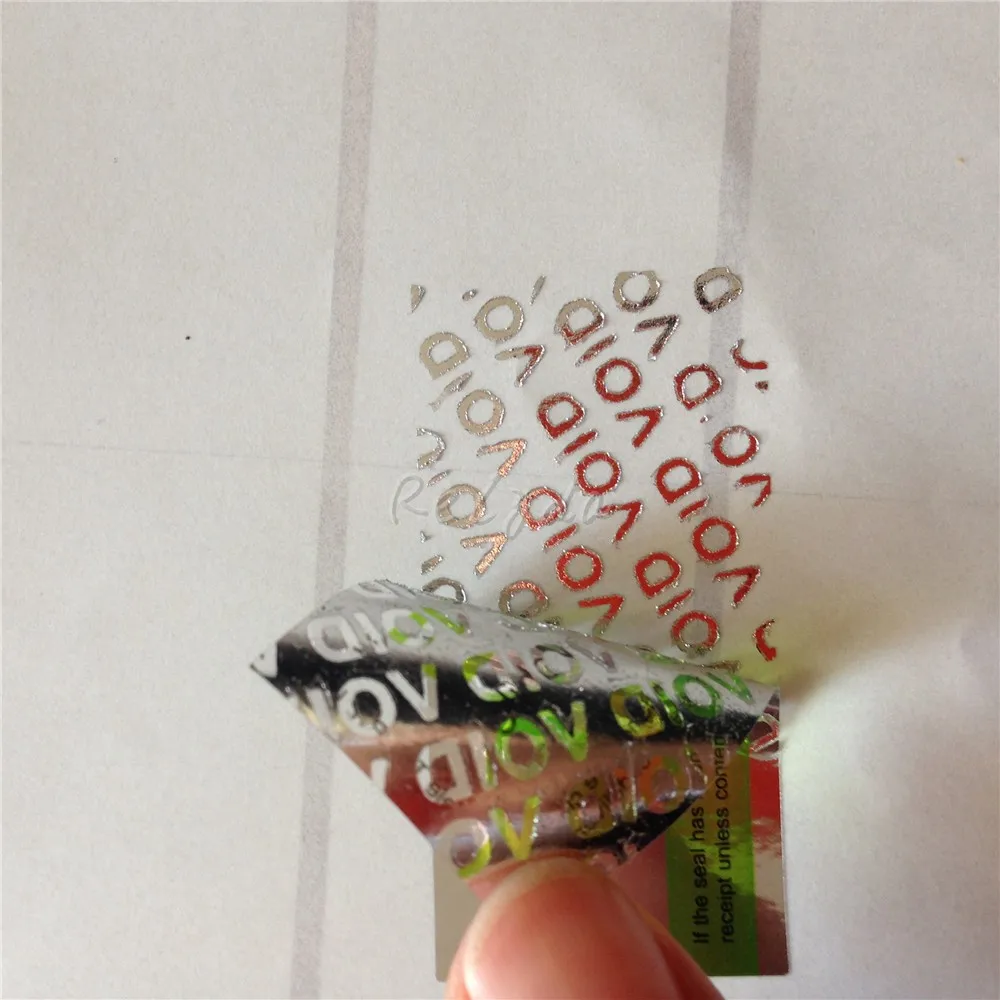 1000pcs 무료 배송 Tamper Evident Sealing Label 위조 방지 상자 카톤 보안 포장 Tamper Evident Sticker 55*25mm