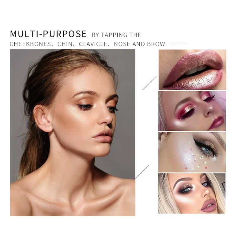 1PC Highlighter Facial Bronzers Palette Makeup Glow Kit Face Contour Shimmer Powder Body Base iluminador maquillaje 1PC Highlighter Facial Bronzers Palette Makeup Glow Kit Face Contour Shimmer Powder Body Base iluminador maquillaje