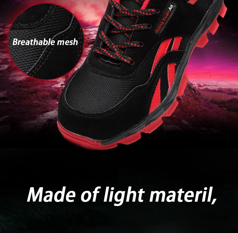 Мужская защитная обувь со стальным носком, Высококачественная стальная подошва, маслостойкие, противоэрозионные защитные ботинки, Мужская Рабочая обувь