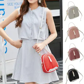 

PinShang Women Simple Bag Litchi Texture Satchel Single Shoulder Cross-body Casual Bag