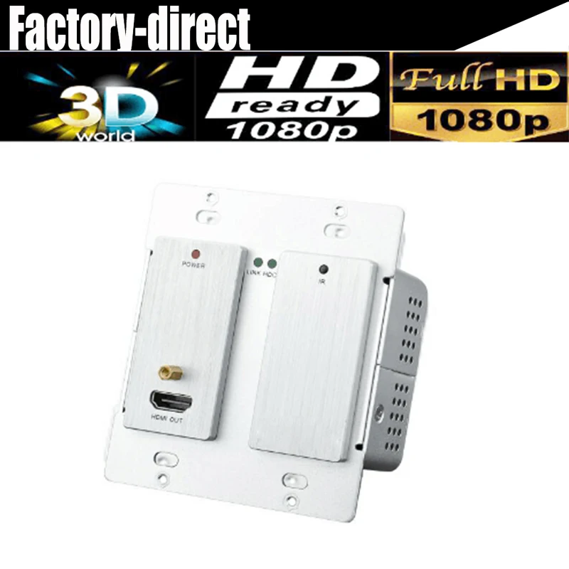 

Wall-mountable HDMI HDbaseT receiver 2 gang Decora style HDBaseT receiver only with 1 HDBaseT input, 1 HDMI output TPHD405PR-WP