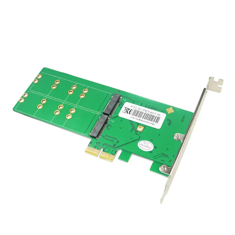  PCI Express 20 4x B + M-taste m2 SSD PCI-e 2x NGFF SATA SSD Adapter PCIe low profile Halterung für 