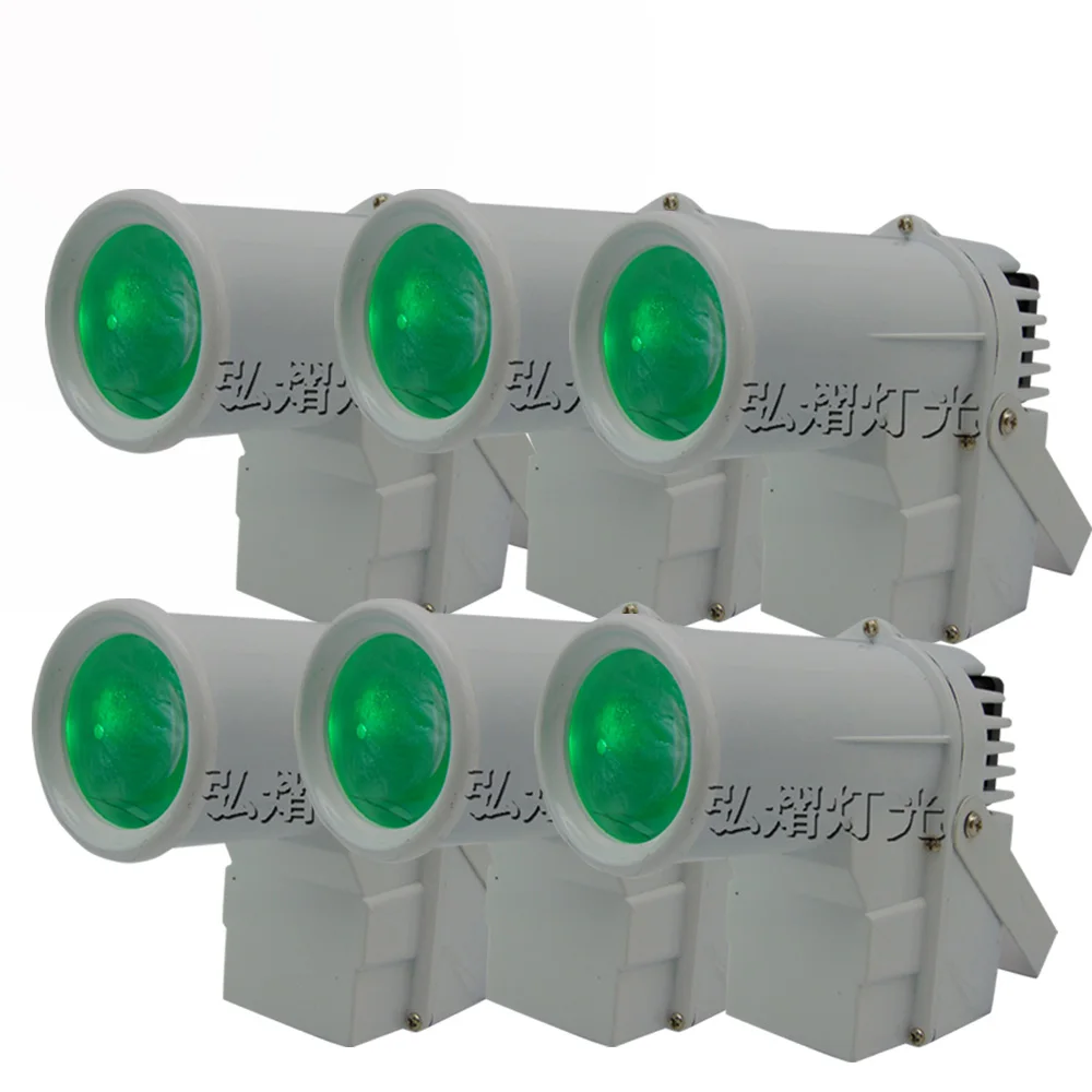 

6pcs/lot Hot 10W DJ Disco RGBW LED Pinspot DMX512 Narrow-Beam Pinspot Stage Lighting Effect with EU plug DMX LED Party DJ lights