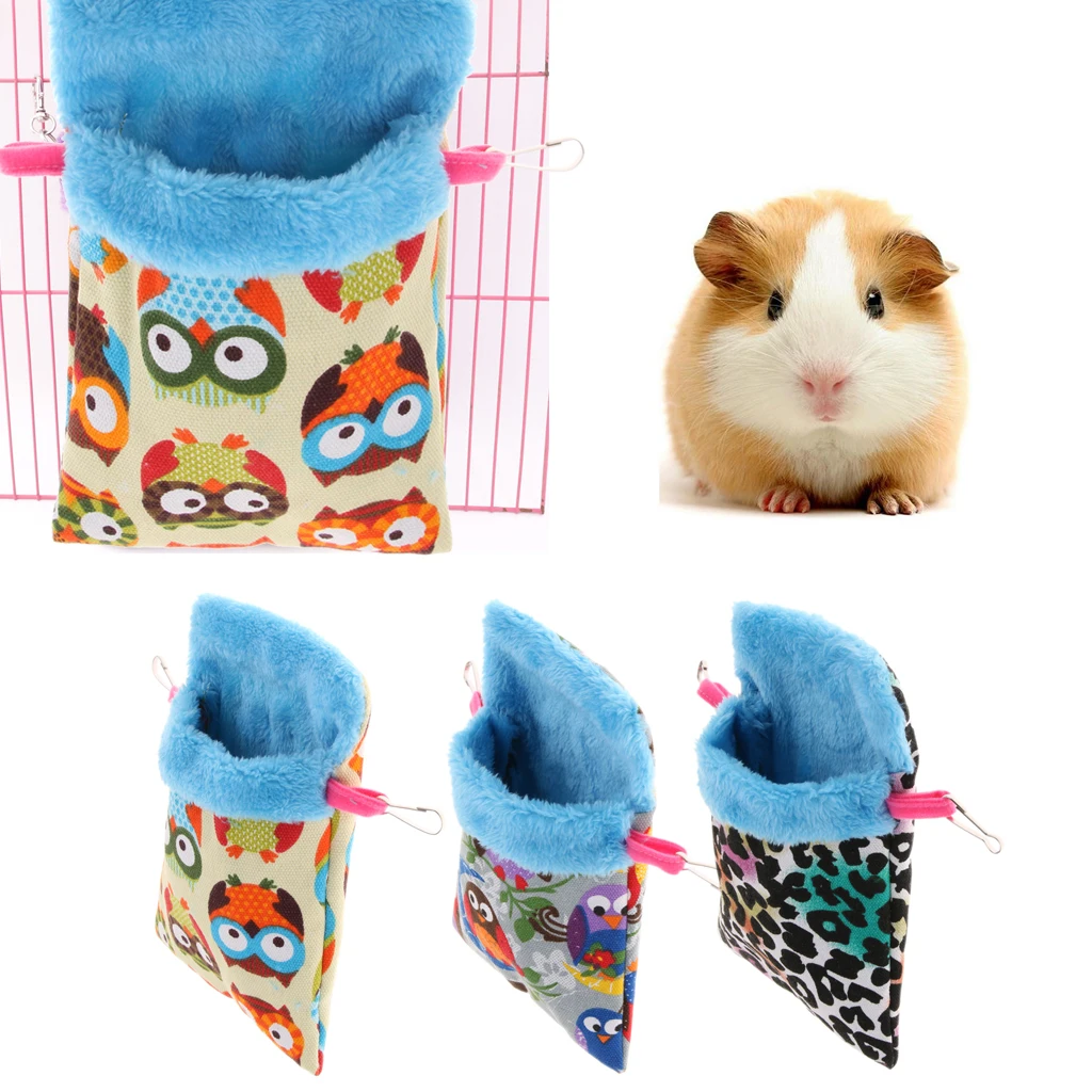 Small Animals Hamster Winter Warm Plush Pouch Sleeping Bed Hammock