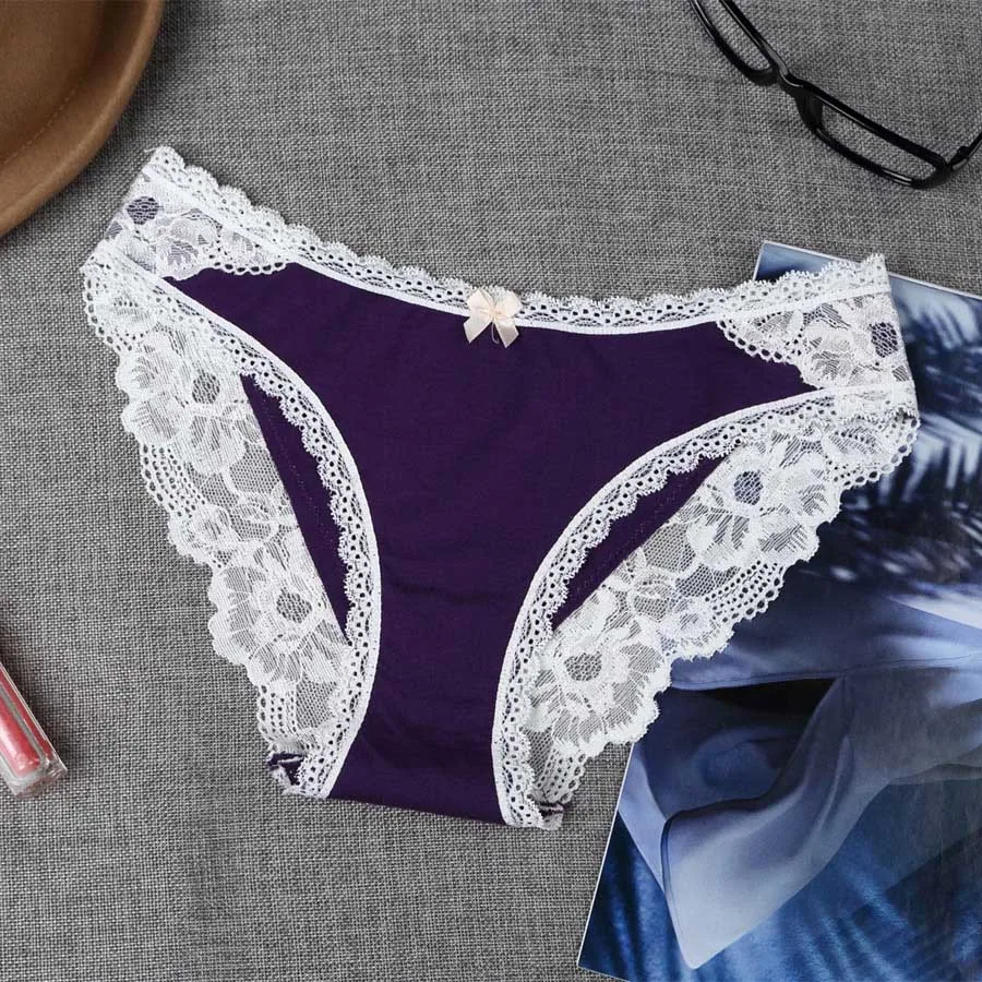 4 pcs New Brand Woman Cotton Cute Panties Vs Love Pink Women Briefs Sexy Lace for Girls Calcinhas Underwear Lingerie Intimates (11)