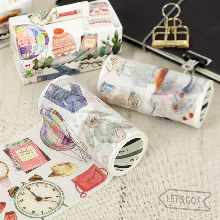 

Lovely Waterfashion Design Sweet Food Waterproof Function Masking Tape 90mm*5M 1 Piece 2018 DIY Decoration Supplies Gift