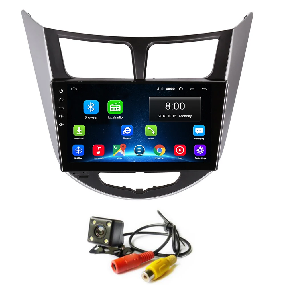 

Android 8.1 Car Radio GPS Player Navi for Hyundai Verna Solaris I25 Stereo Radio Multimedia Head Unit Wifi Bluetooth