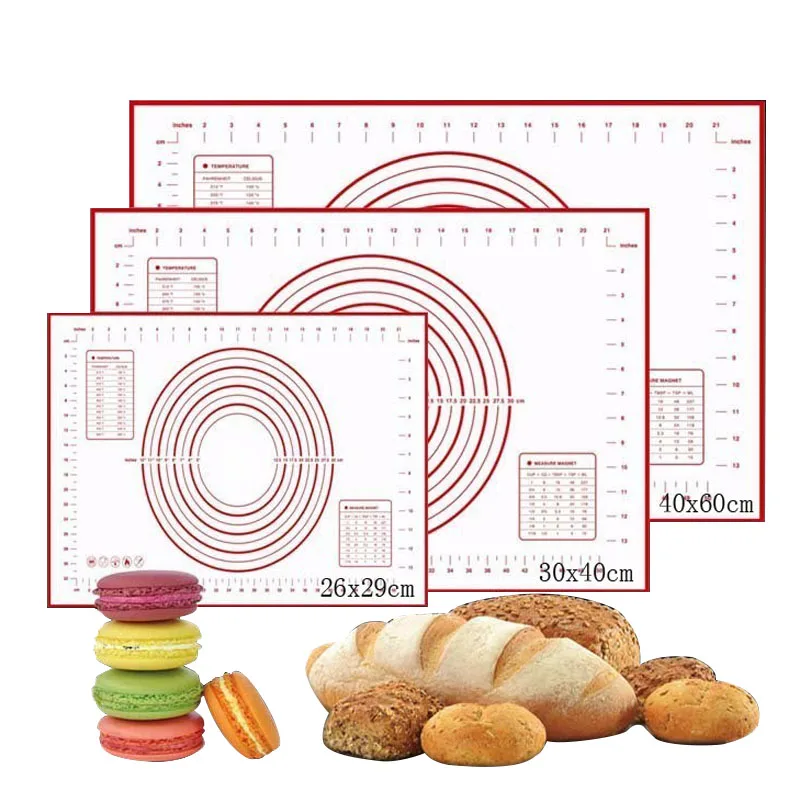 Силиконовый коврик для выпечки с антипригарным покрытием для муки, коврик для теста, коврик для выпечки, кондитерские приспособления для выпечки, кухонные принадлежности