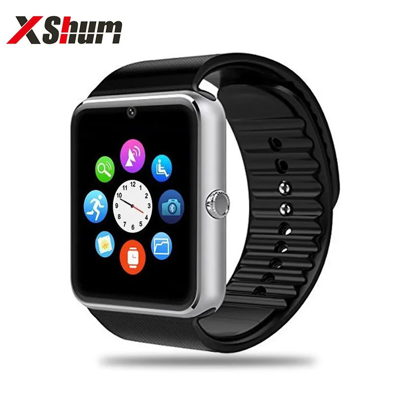 

XShum Smartwatch GT08 Fashion Call Reminder Bluetooth Electronics Men Smart Watch Compatible Android IOS Support Sim TF Card