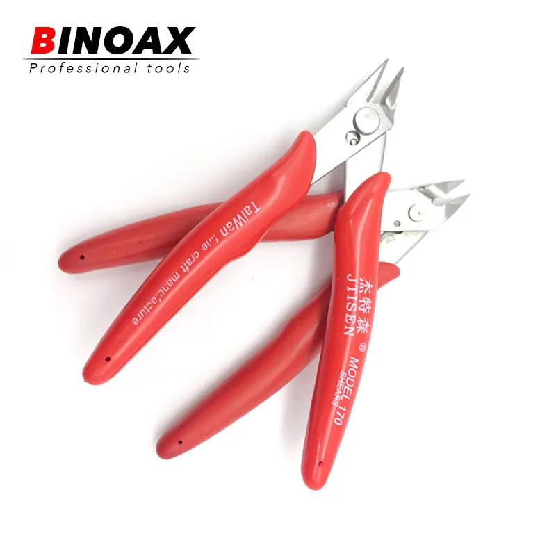 Binoax 5 дюймов красный Электрический кабель плоскогубцы боковые Snips кусачки щипцы ручные инструменты